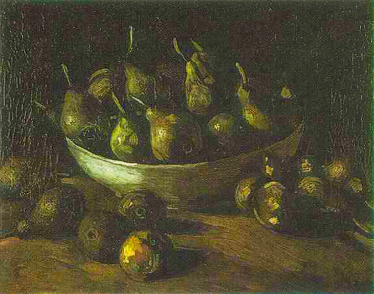 Still Life With An Earthen Bowl And Pears